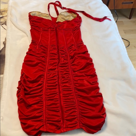 Bebe sexy red dress size S - Picture 5 of 6